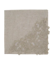 Saro Lifestyle Embroidered Lace Napkin Placemat Set of 2