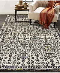 Feizy Arazad R8447 Black 8' x 11' Area Rug