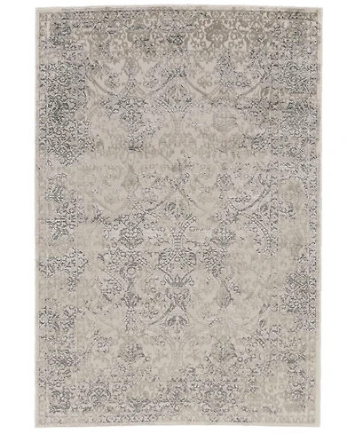 Feizy Prasad R3682 Silver 5' x 8' Area Rug