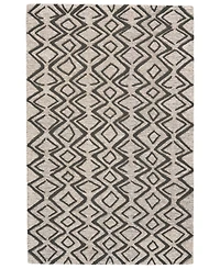 Feizy Enzo R8733 Charcoal 3'6" x 5'6" Area Rug