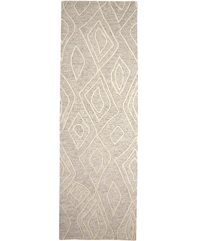 Feizy Enzo R8738 Ivory 2'6" x 8' Runner Rug