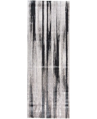 Feizy Micah R3338 Black 2'10" x 7'10" Runner Rug