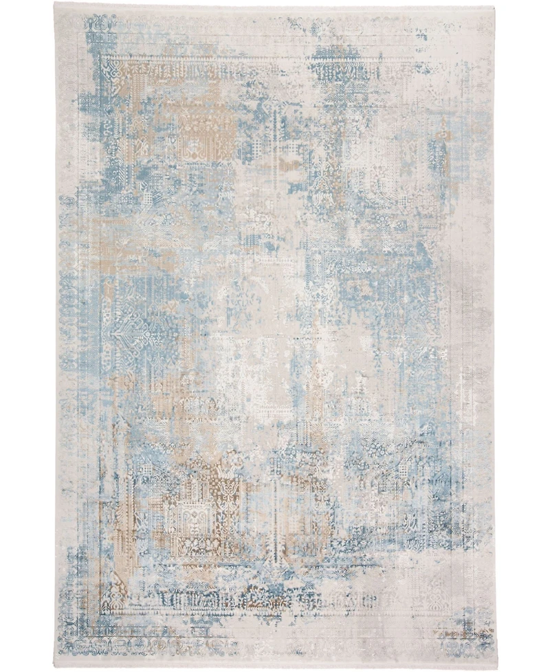 Feizy Cadiz R3890 Blue 4'10" x 7'10" Area Rug