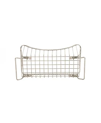 Spectrum Diversified Ashley Stackable Wire Basket with Raised Feet and Looped Handles, Small
