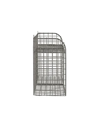 Spectrum Vintage-like Living Wall Mount Double Bin with Shelf