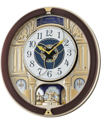 Seiko Melodies in Motion Wood-Tone Wall Clock