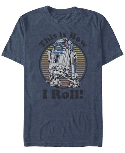 Fifth Sun Men's Star Wars C-3PO R2-D2 Besties Badge Short Sleeve T-shirt