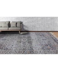 Amer Rugs Prairie Pre-5 Mist/ Pink 8' x 10' Area Rug