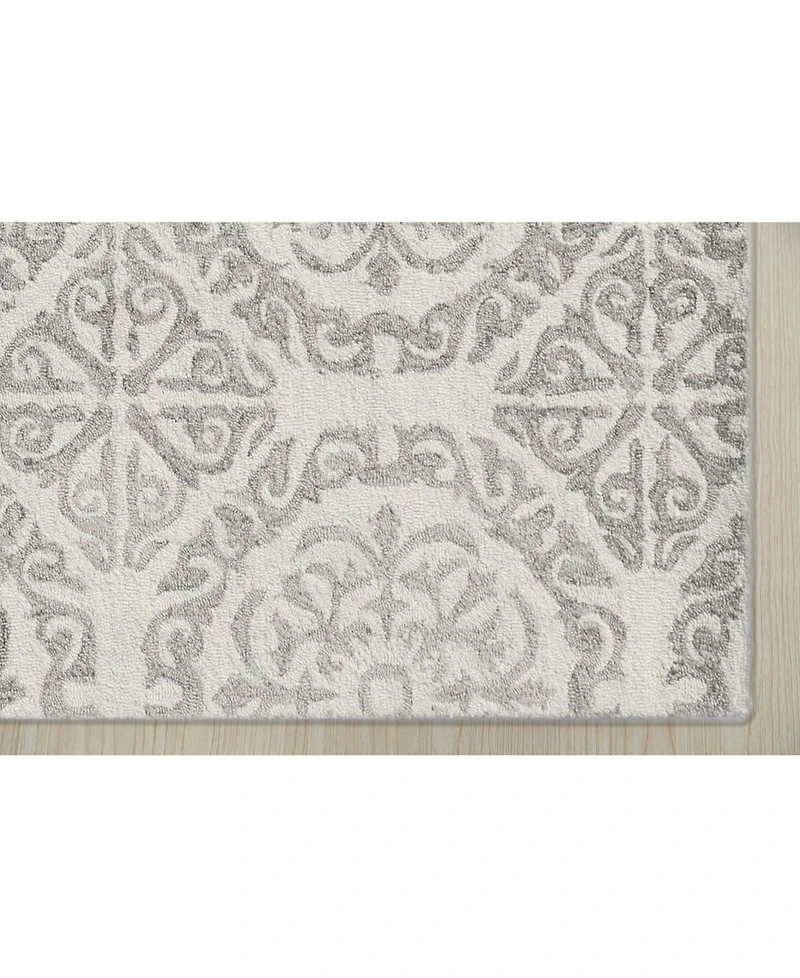 Amer Rugs Boston Bos-22 White 7'6" x 9'6" Area Rug