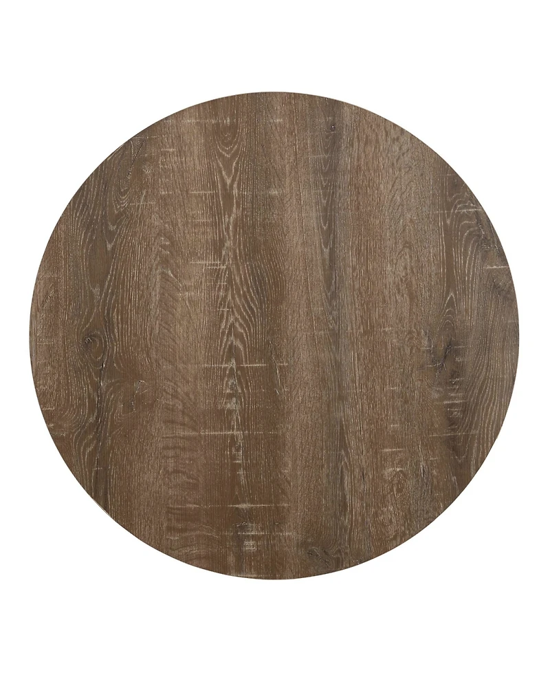 Household Essential Round Coffee Table With Frame