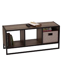 Household Essential Ashwood Open Cubby Coffee Table