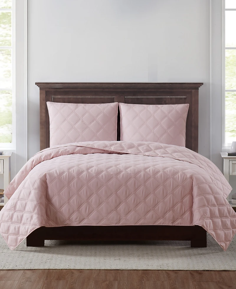 Truly Soft Everyday 3D Puff 3-Pc. Quilt Set, Full/Queen