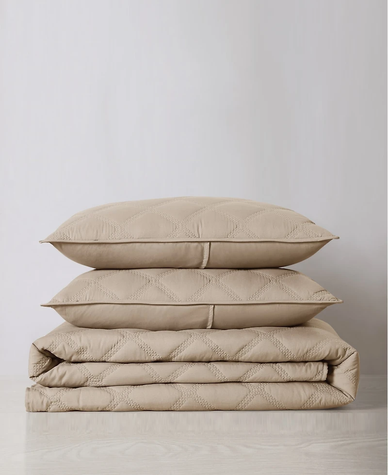 Truly Soft Everyday 3D Puff 3-Pc. Quilt Set, King