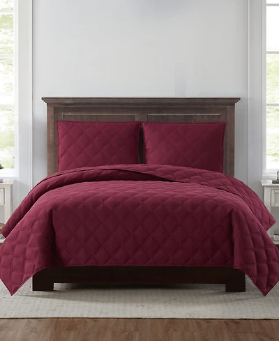 Truly Soft Everyday 3D Puff 3-Pc. Quilt Set, Full/Queen