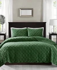 Madison Park Harper Quilted Velvet 3-Pc. Quilt Set, Full/Queen