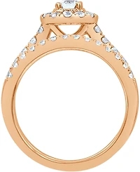 Diamond Halo Bridal Set (1 ct. t.w.) 14k White