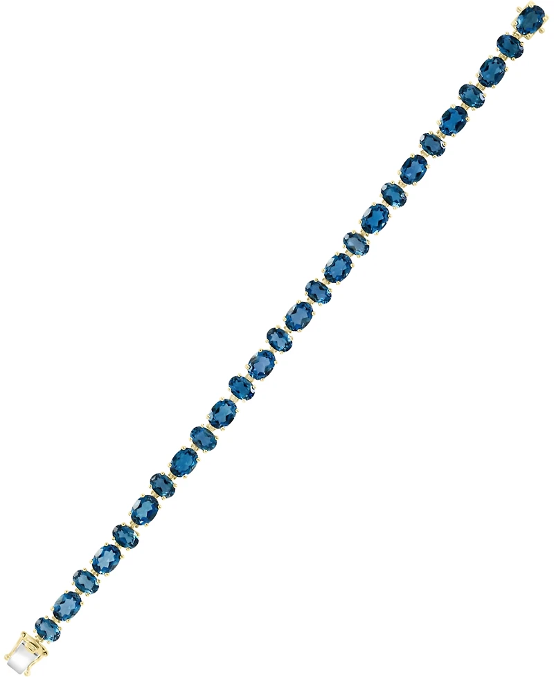 London Blue Topaz Tennis Bracelet (29-1/3 ct. t.w.) in 14k Gold