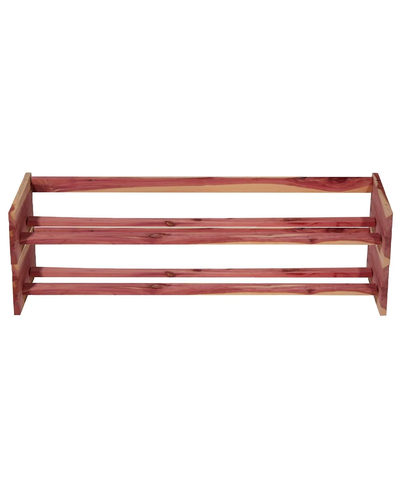Household Essentials CedarFresh Stackable Cedar Shoe Rack