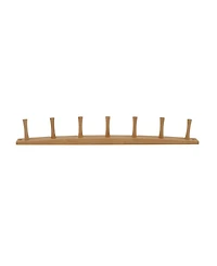 Spectrum Diversified Wall-Mounted 7 Peg Wood Hook Rack