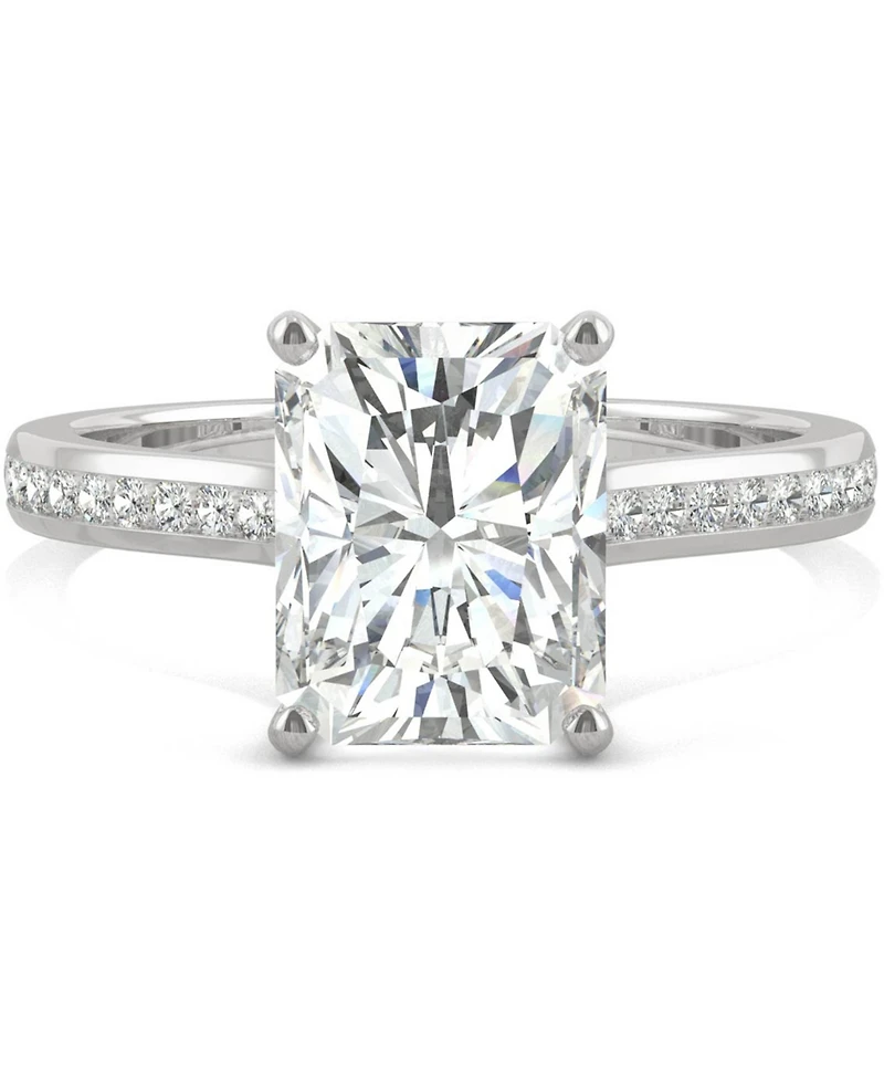 Charles & Colvard Moissanite Radiant Engagement Ring (2-7/8 ct. t.w. Dew) 14k White Gold