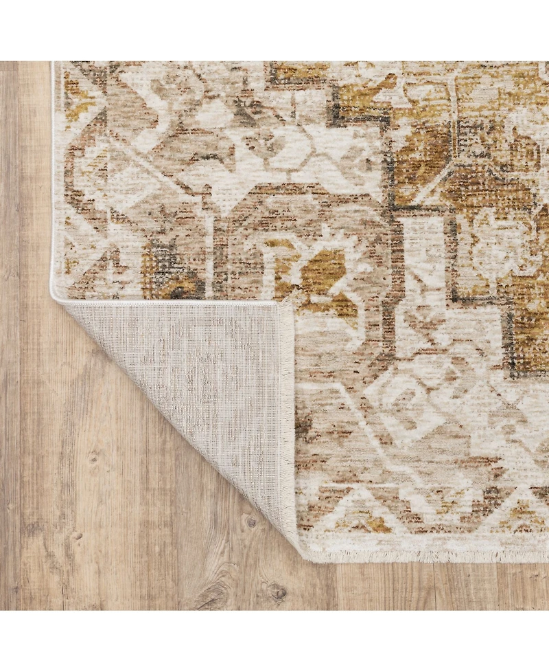 Oriental Weavers Maharaja 661C Gold and Ivory 7'10" x 10'10" Area Rug