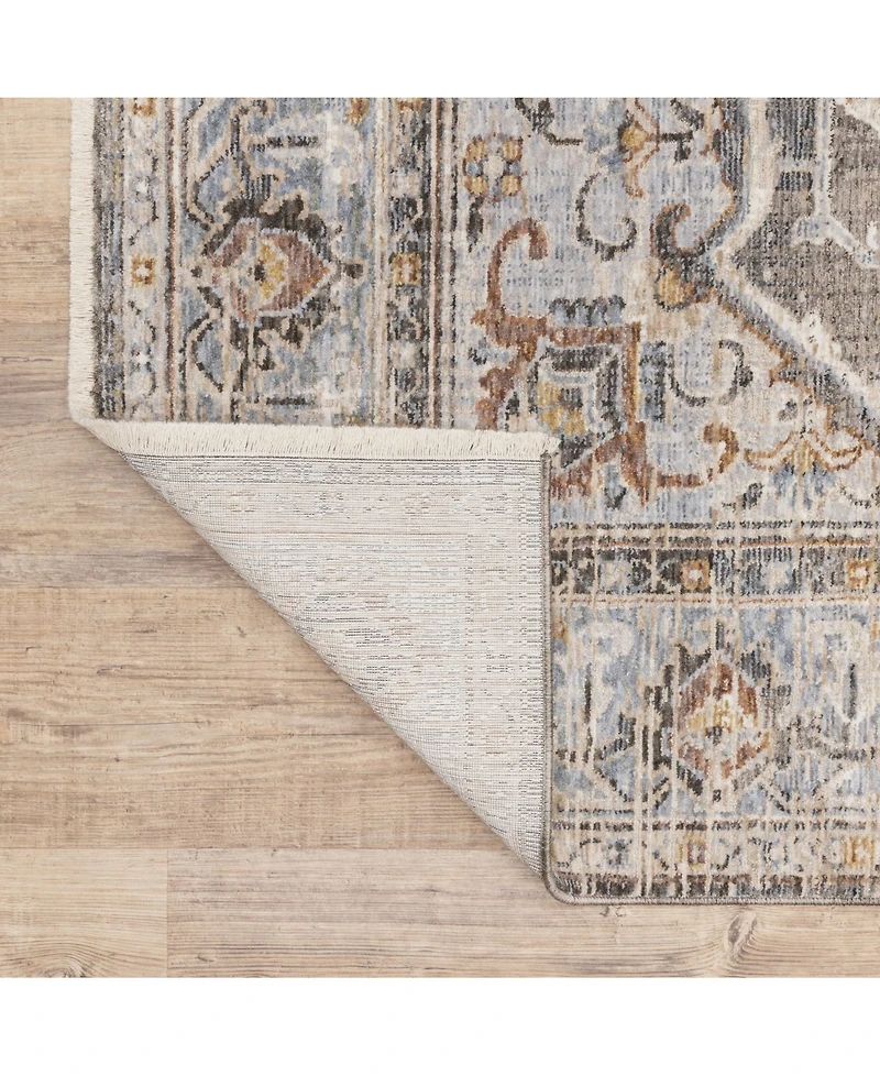 Oriental Weavers Maharaja 1803X Gray and Blue 7'10" x 10'10" Area Rug