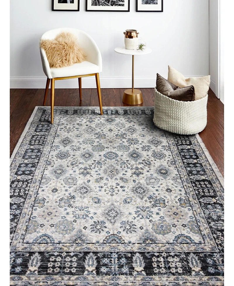 Closeout! Bashian Plymouth Ply-08 Ivory 2'6" x 8' Runner Rug