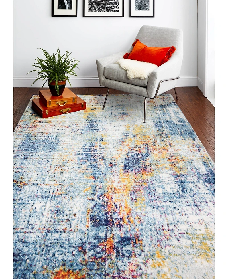 Bashian Medley Dev-01 Multi 5' x 7'6" Area Rug