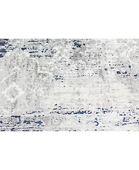 Closeout! Bashian Isle Isl-02 Gray, Blue 3'6" x 5'6" Area Rug