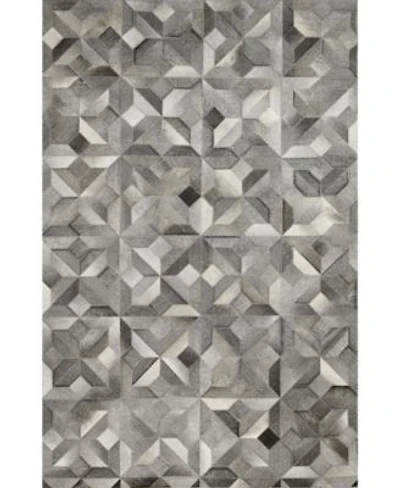 Bashian Cowhide Hie 04 Gray Area Rug