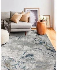 Bashian Charm Cha 02 Gray Blue Rug