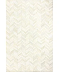 Bashian Cowhide Fie 01 White Rug