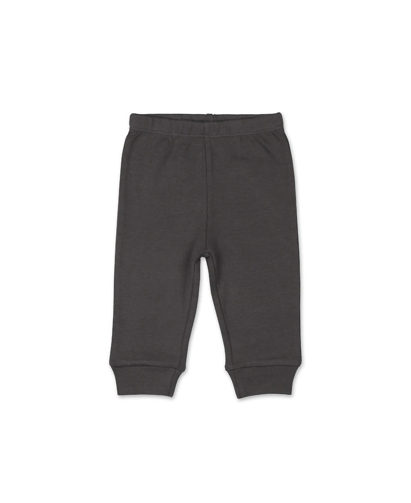 The Peanutshell Baby Boys Pants Set, 5 Pack, Safari, Black, White, Sage, Stars