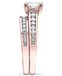Diamond (1-1/2 ct. t.w.) Channel-Set Bridal Set 14K White, Yellow or Rose Gold