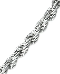 Giani Bernini Rope Bracelet in Sterling Silver, Created for Macy's