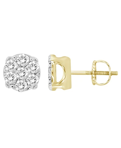 Men's Diamond (1/4 ct.t.w.) Earring Set in Yellow Gold