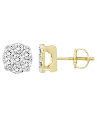 Men's Diamond (1/4 ct.t.w.) Earring Set in Yellow Gold