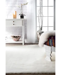nuLoom Cloud BIBL15A Ivory 5' x 7' Area Rug