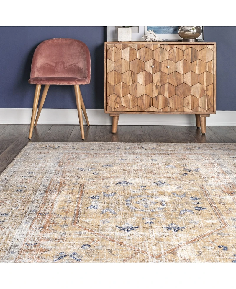 nuLoom Jacquie RZAB07D Gold 5' x 7'5" Area Rug