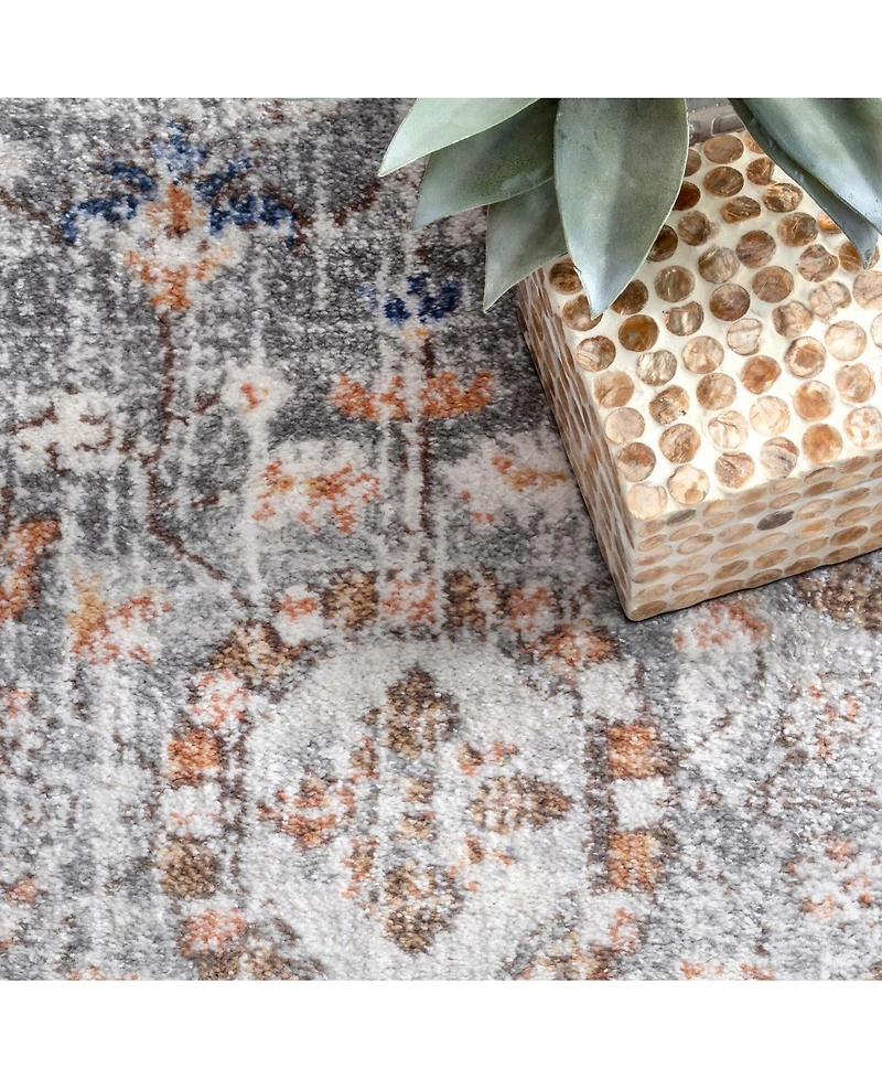 nuLoom Jacquie RZAB07C Silver 8' x 10' Area Rug