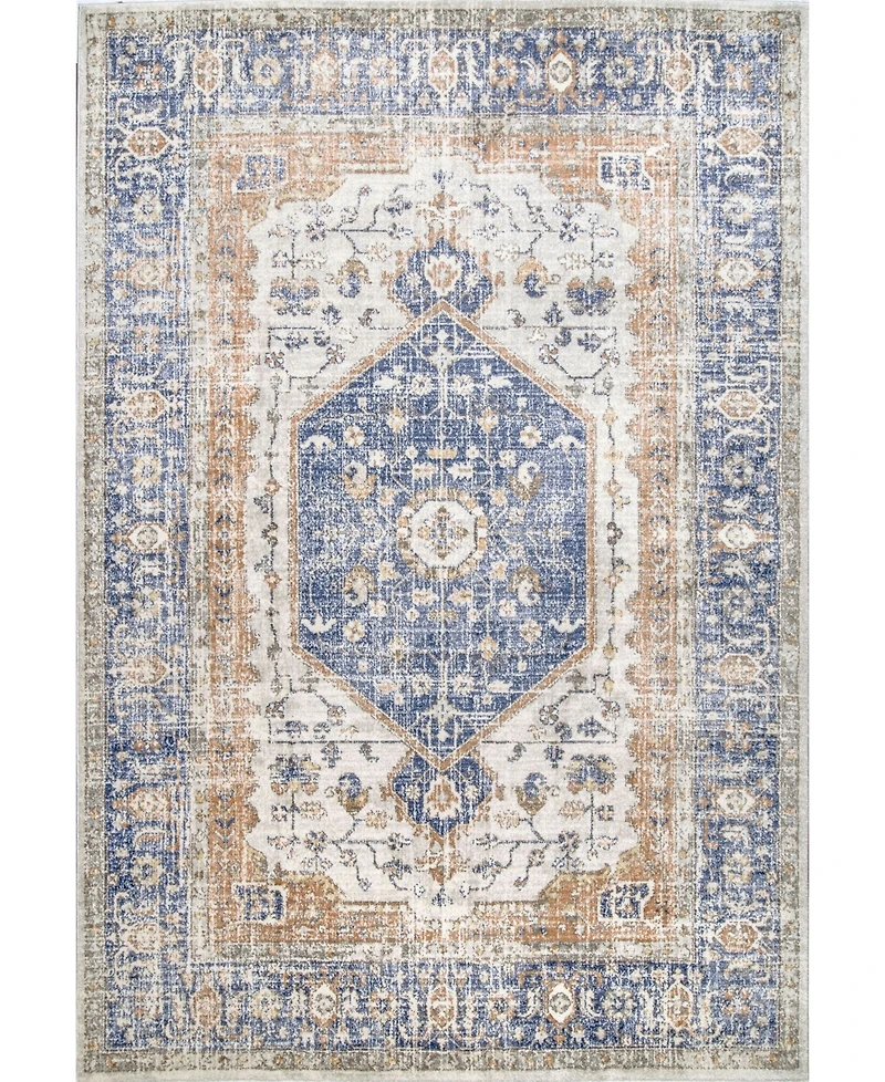 nuLoom Jacquie RZAB07B Blue 5' x 7'5" Area Rug