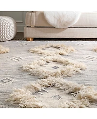 nuLoom Savannah SPMO01D Silver 5' x 8' Area Rug