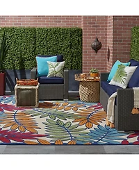 Nourison Home Aloha ALH18 Multi 7' x 10' Outdoor Area Rug