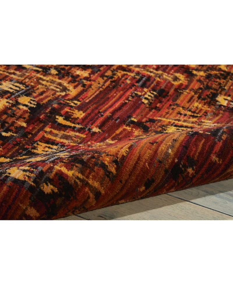 Closeout! Nourison Home Rhapsody RH014 Paprika 7'9" x 9'9" Area Rug