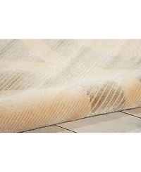Nourison Home Luminance LUM01 Cream and Gray 7'6" x 10'6" Area Rug