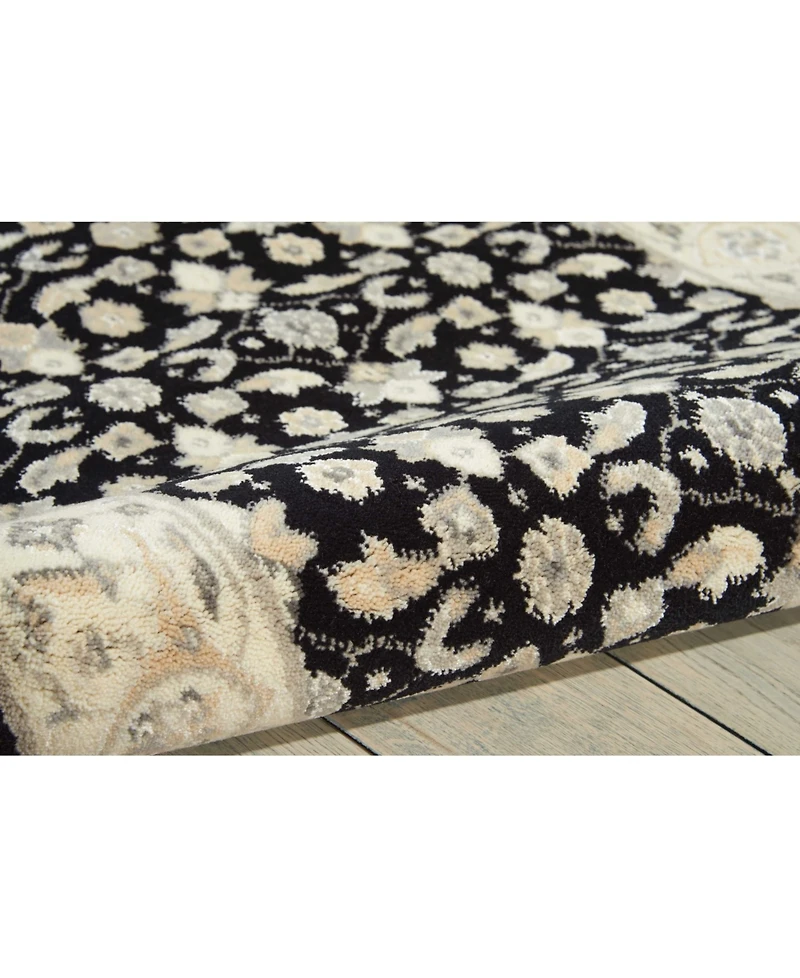 Nourison Home Persian Empire PE26 Black 7'9" x 10'10" Area Rug
