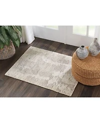 Nourison Home Ellora Ell01 Ivory Gray Rug