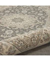 Nourison Home Living Treasures LI15 Gray and Ivory 2'6" x 4'3" Area Rug