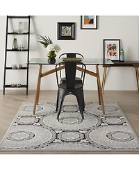 Nourison Home Key Largo KLG03 Gray 5'3" x 7'3" Outdoor Area Rug