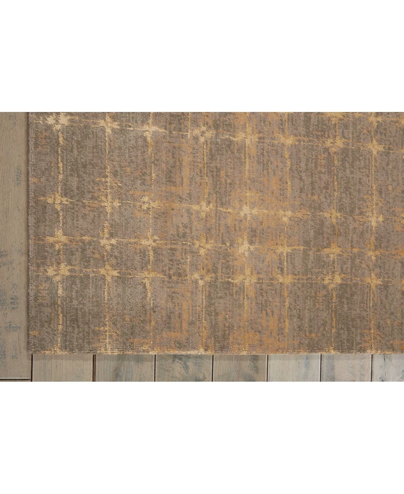 Nourison Home Silken Allure SLK07 Gray 5'6" x 8' Area Rug